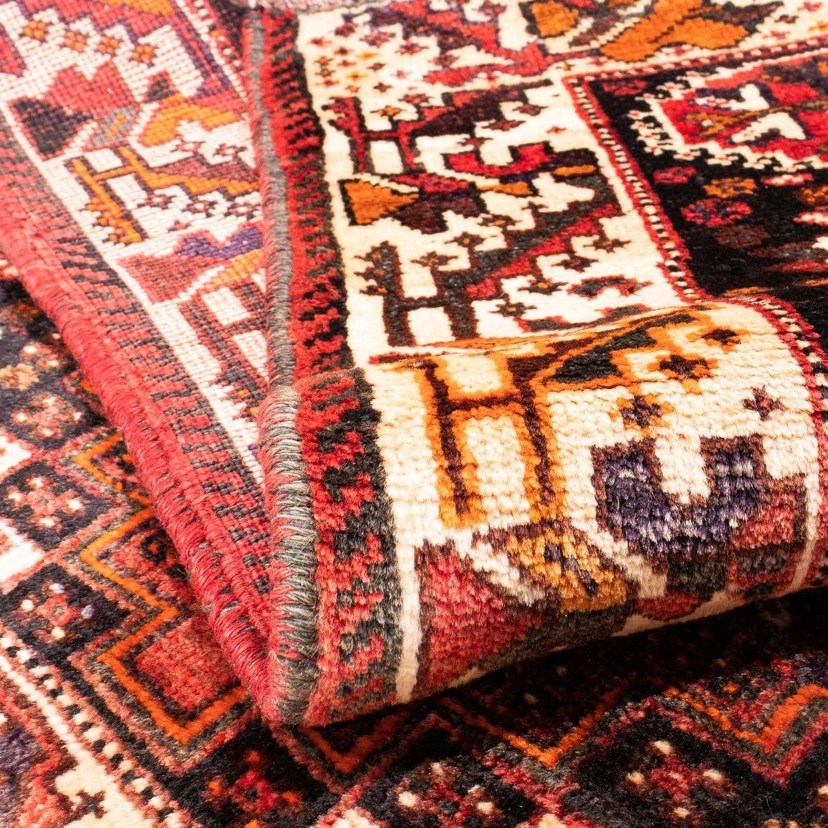 Perser Rug - Nomadic - 152 x 114 cm - dark red