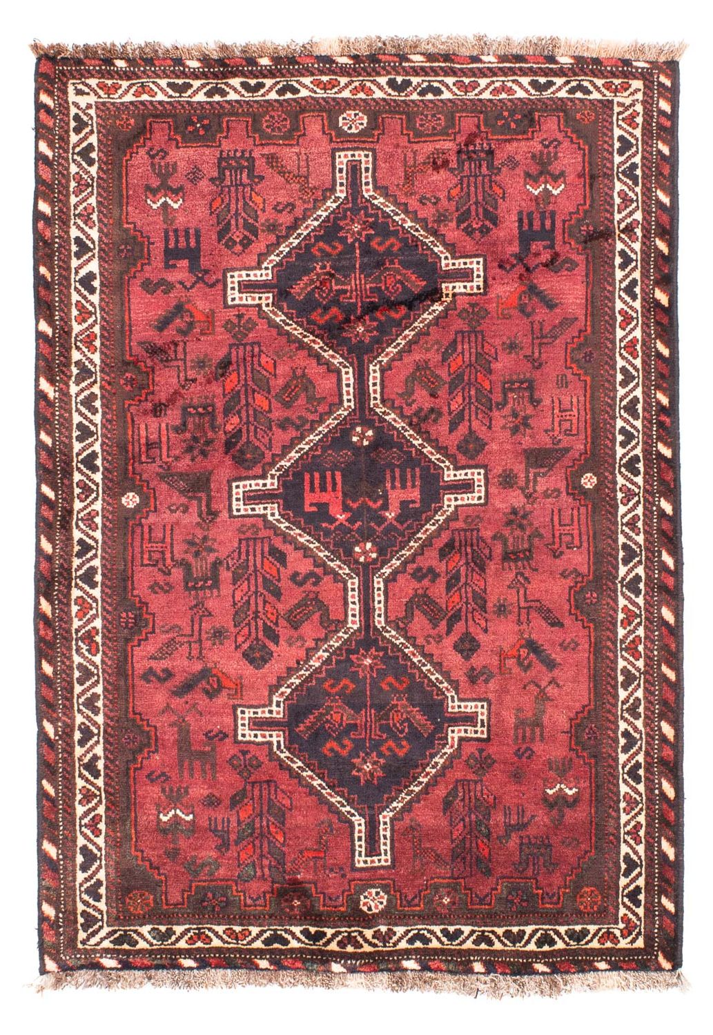 Perser Rug - Nomadic - 160 x 112 cm - red