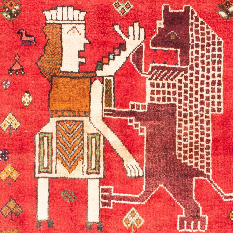 Perser Rug - Nomadic - 172 x 130 cm - red