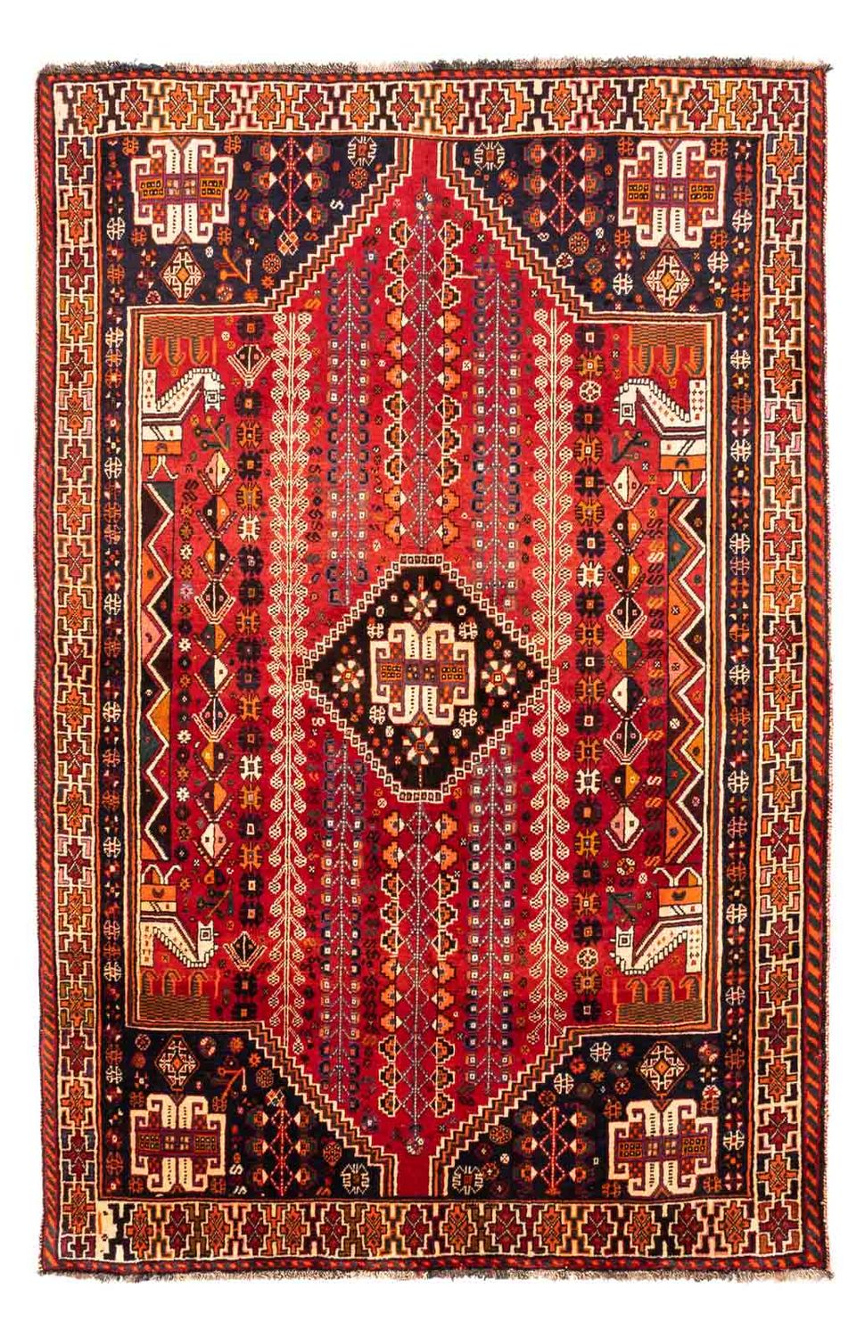 Perser Rug - Nomadic - 255 x 160 cm - dark red