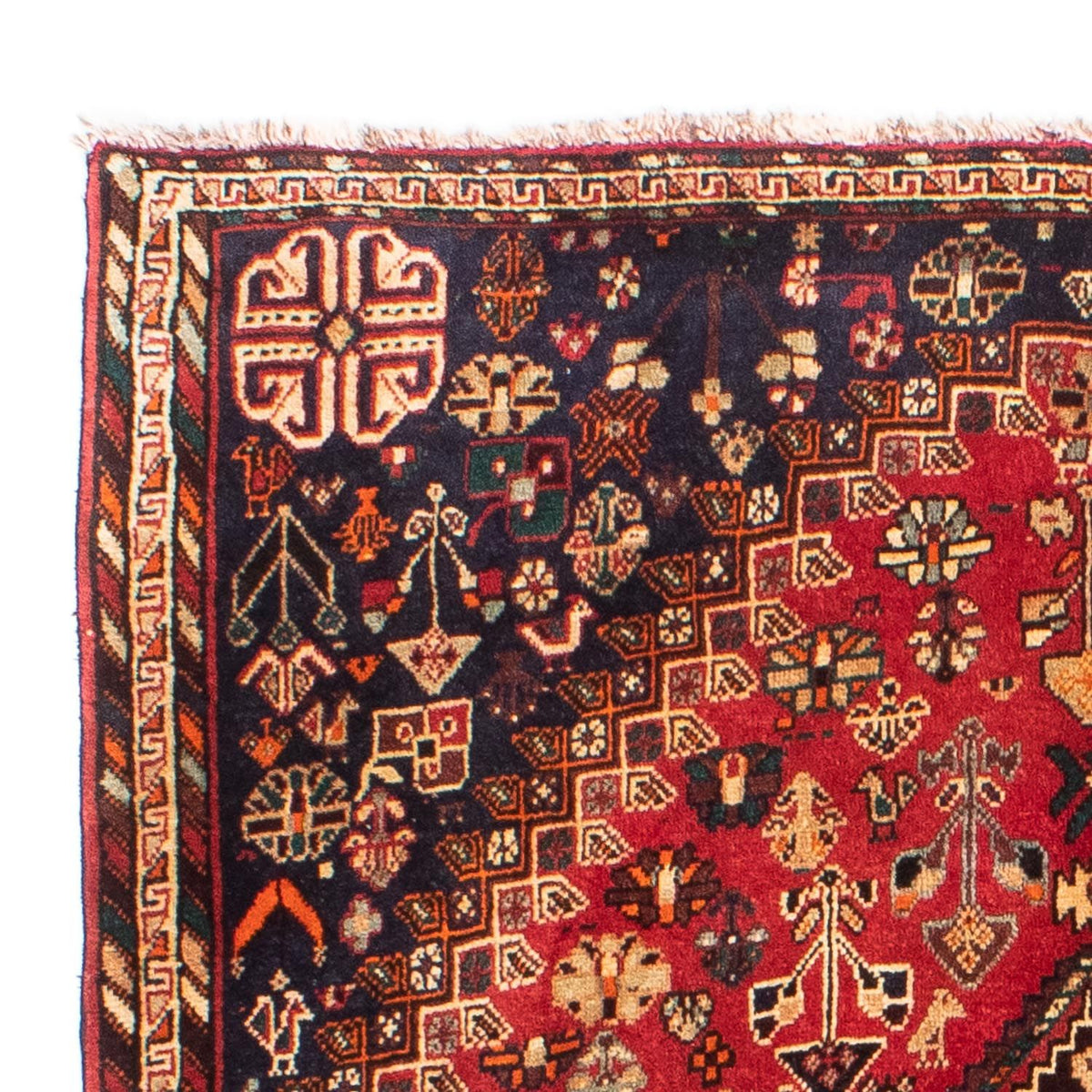 Perser Rug - Nomadic - 185 x 138 cm - dark red