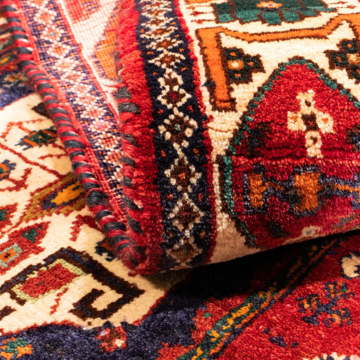 Perser Rug - Nomadic - 170 x 130 cm - dark red