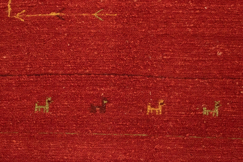 Gabbeh Rug - Perser - 195 x 151 cm - red