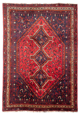 Perser Rug - Nomadic - 300 x 215 cm - dark red