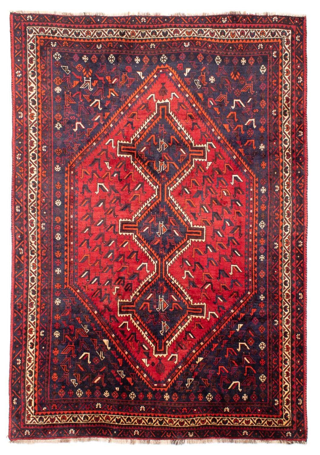 Perser Rug - Nomadic - 300 x 215 cm - dark red
