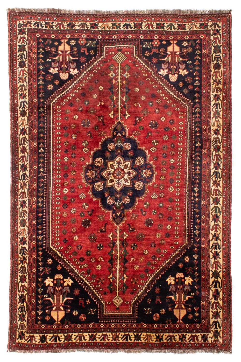 Perser Rug - Nomadic - 305 x 208 cm - dark red