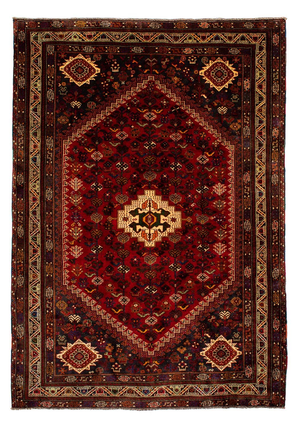 Perser Rug - Nomadic - 295 x 210 cm - dark red