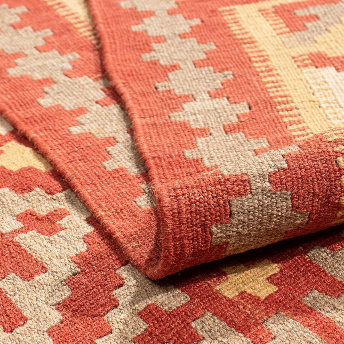 Kelim Rug - Oriental - 205 x 150 cm - dark red