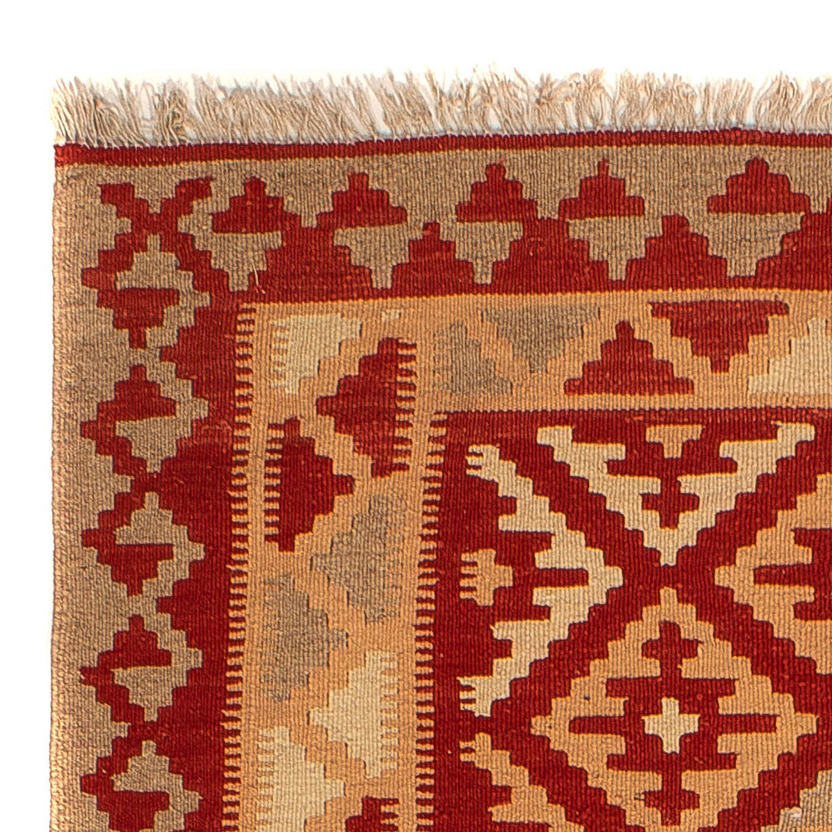 Kelim Rug - Oriental - 212 x 145 cm - dark red