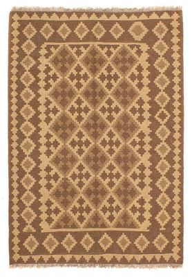 Kelim Rug - Oriental - 190 x 145 cm - light brown