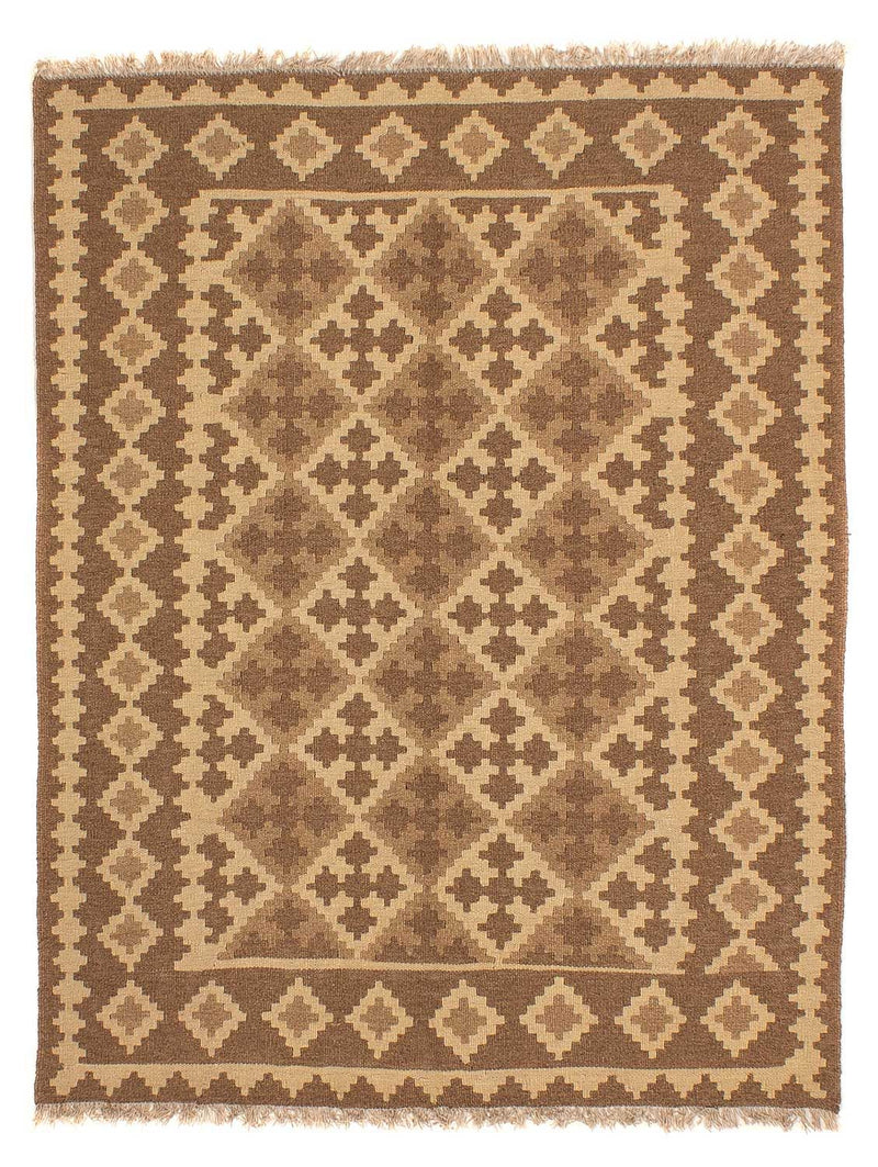 Kelim Rug - Oriental - 192 x 145 cm - light brown