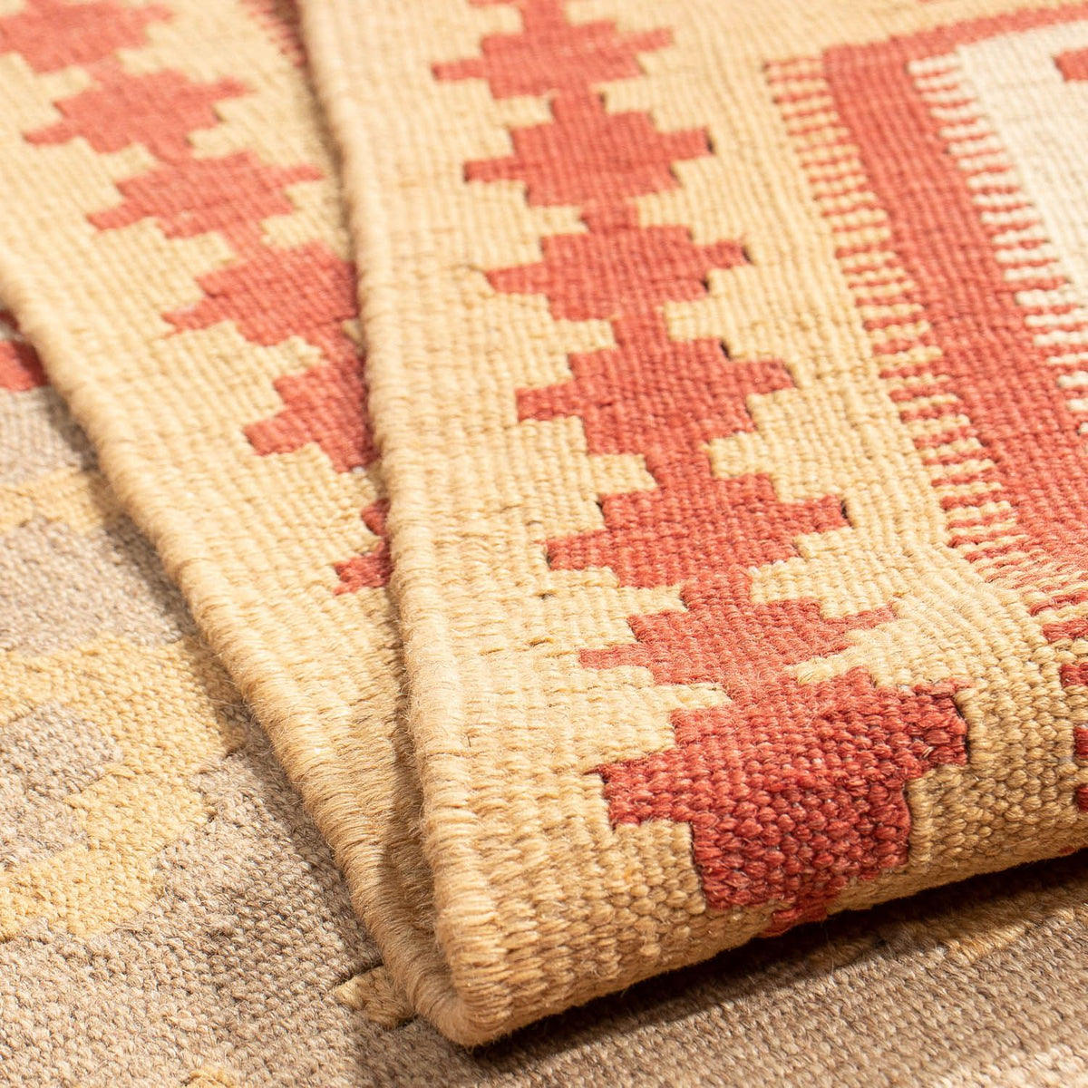 Kelim Rug - Oriental - 198 x 146 cm - light brown