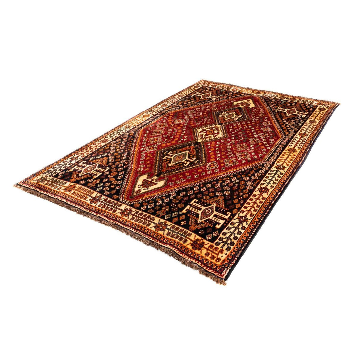 Perser Rug - Nomadic - 247 x 150 cm - dark red