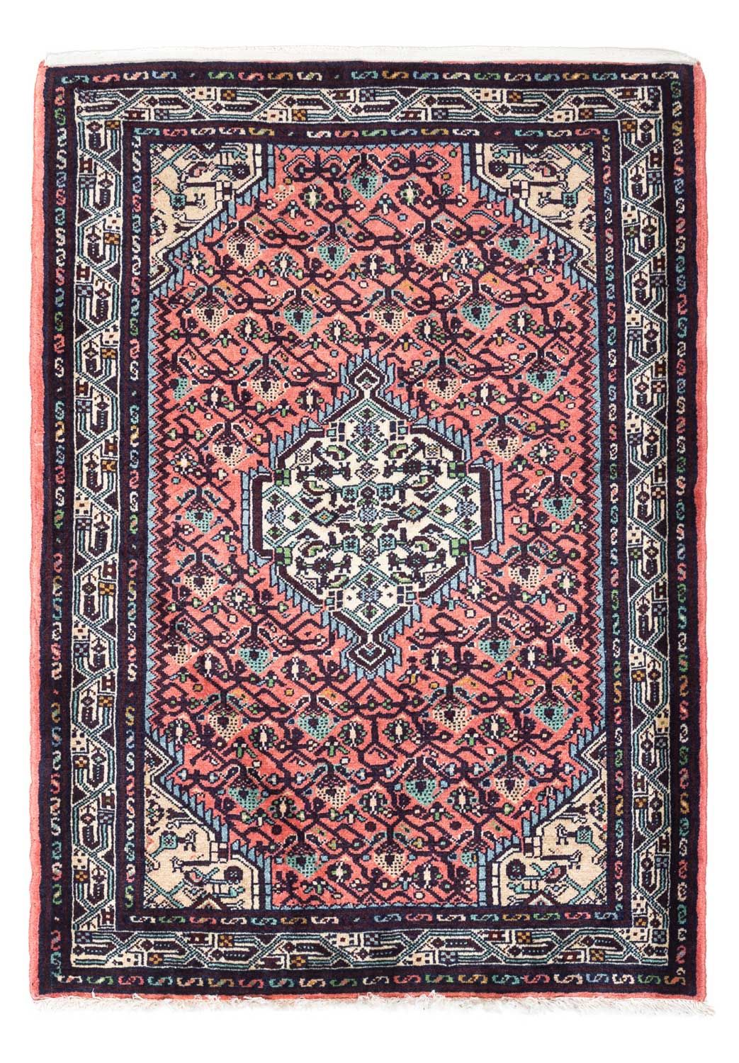 Perser Rug - Nomadic - 118 x 85 cm - light red