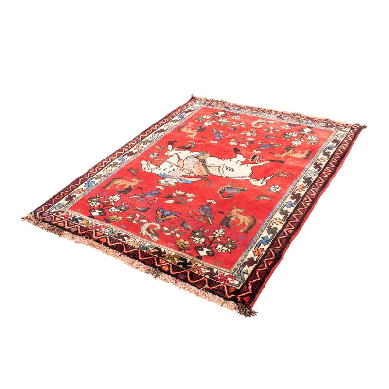 Perser Rug - Nomadic - 158 x 123 cm - dark red