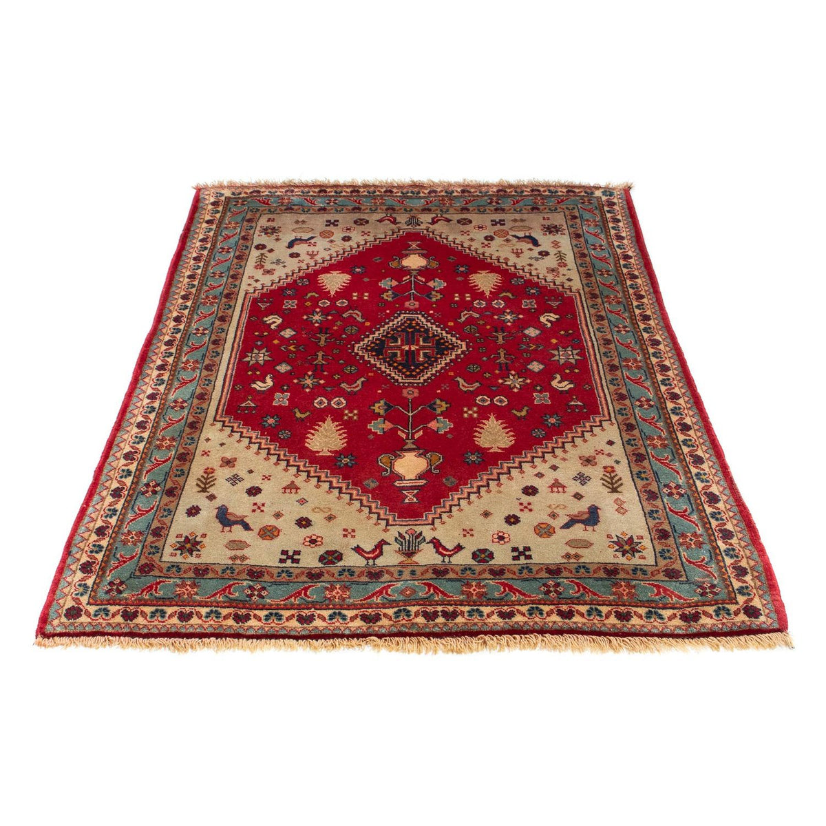 Perser Rug - Nomadic - 158 x 105 cm - dark red