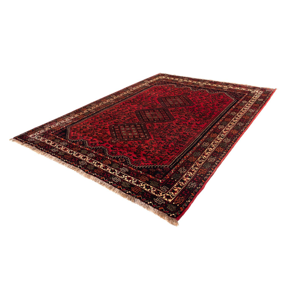 Perser Rug - Nomadic - 295 x 200 cm - dark red