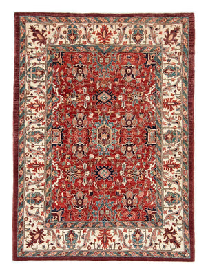 Afghan Rug - 200 x 148 cm - dark red