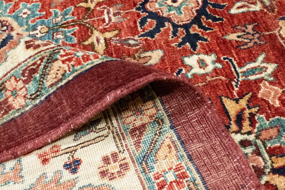 Afghan Rug - 200 x 148 cm - dark red