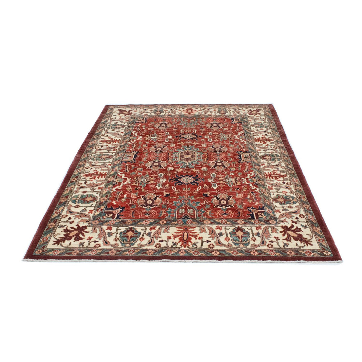 Afghan Rug - 200 x 148 cm - dark red