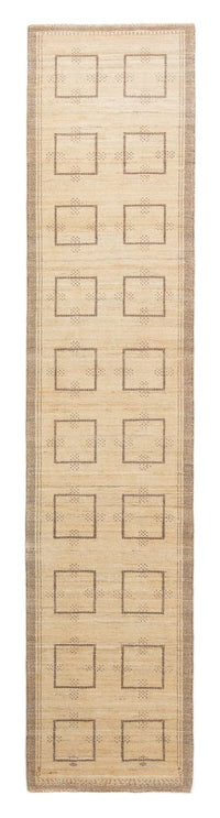 Runner Gabbeh Rug - Loribaft Perser - 345 x 75 cm - beige