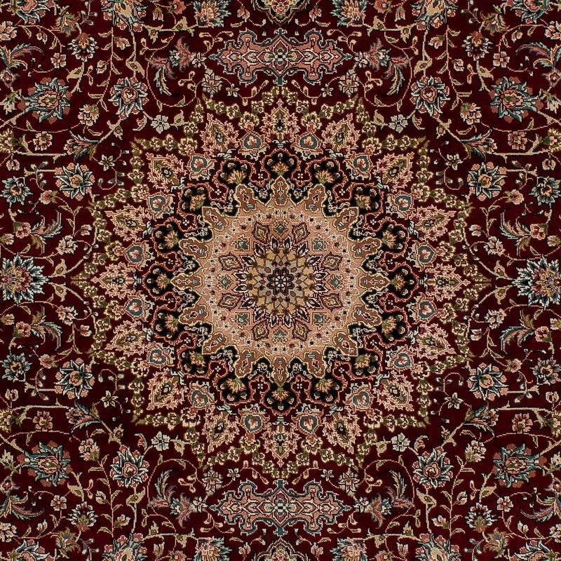 Silk Rug - Chinese Silk - 183 x 122 cm - dark red