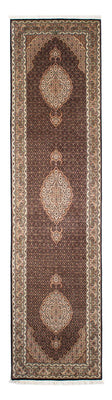 Runner Perser Rug - Tabriz - 302 x 82 cm - dark blue