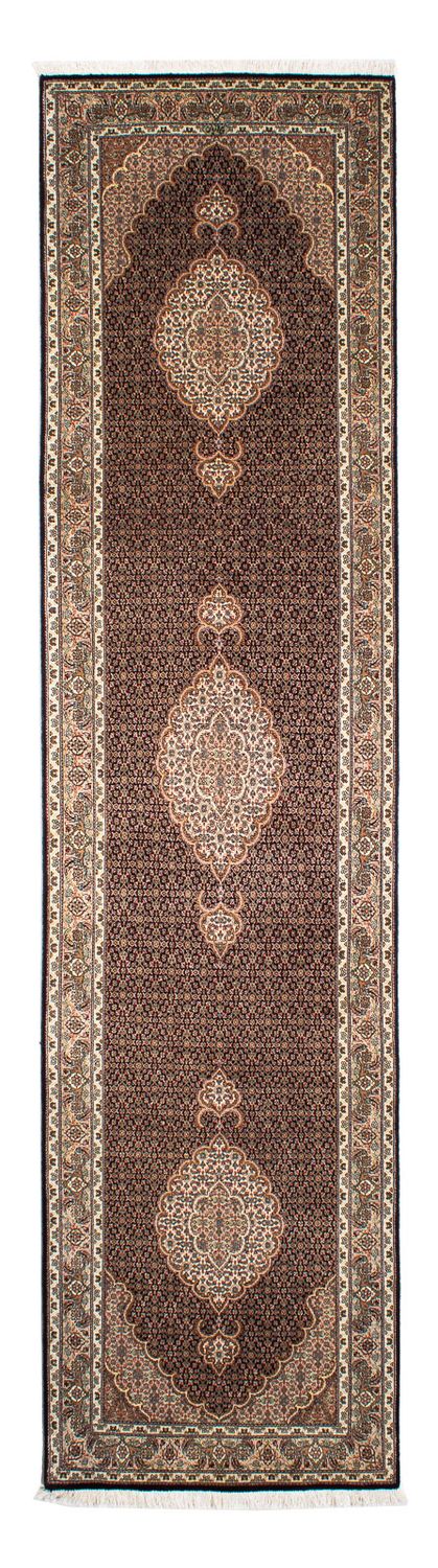 Runner Perser Rug - Tabriz - 302 x 82 cm - dark blue