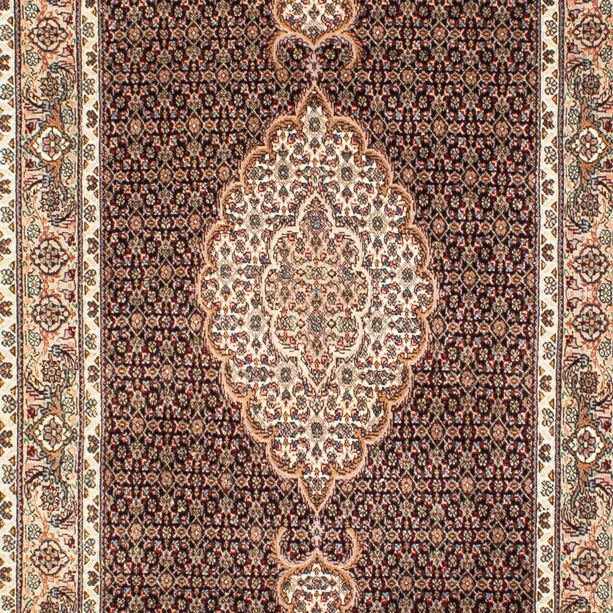 Runner Perser Rug - Tabriz - 302 x 82 cm - dark blue