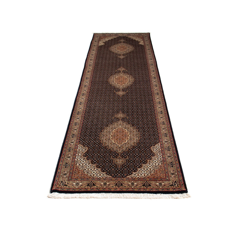 Runner Perser Rug - Tabriz - 295 x 77 cm - dark blue