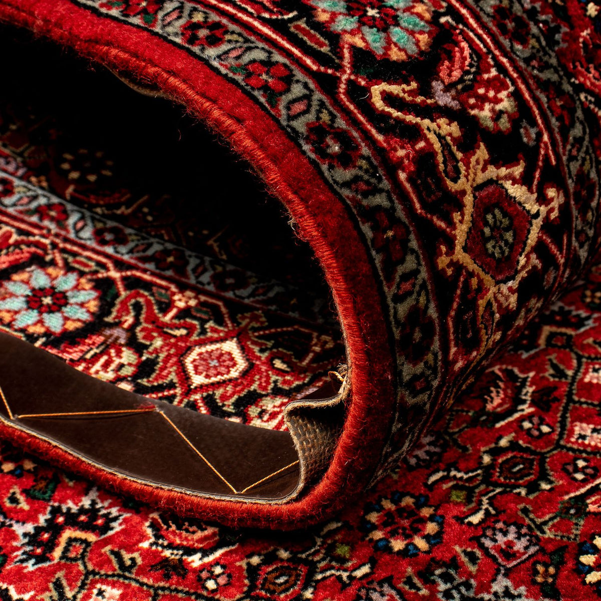 Runner Perser Rug - Bidjar - 290 x 82 cm - dark red