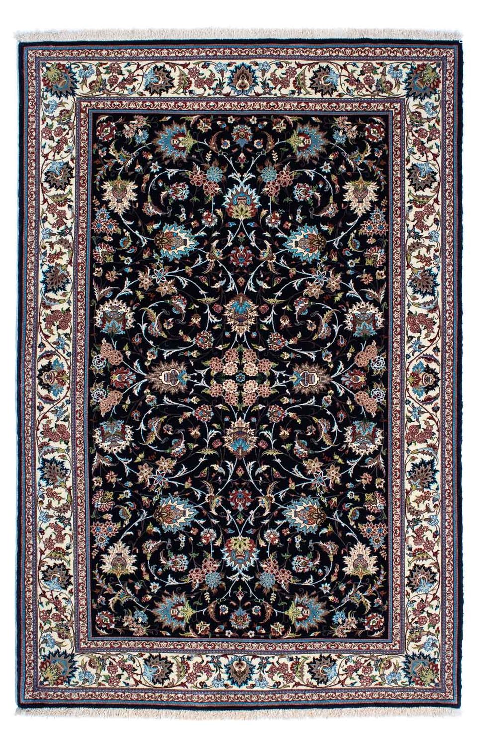 Perser Rug - Ghom - 210 x 140 cm - dark blue