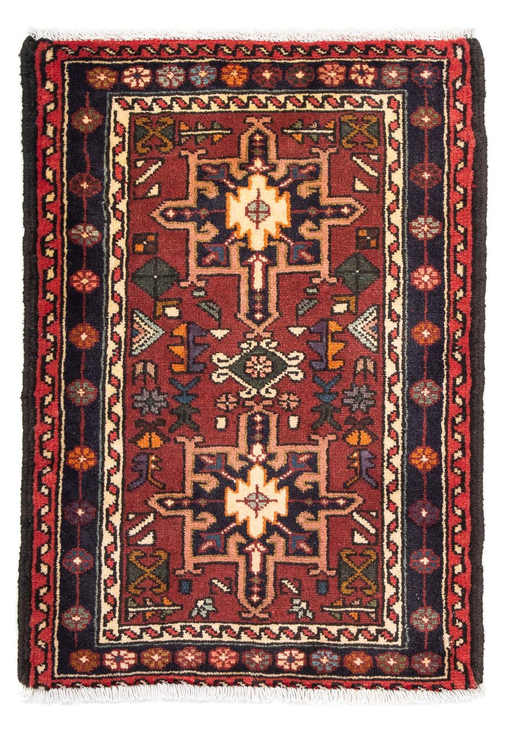 Perser Rug - Nomadic - 100 x 72 cm - brown