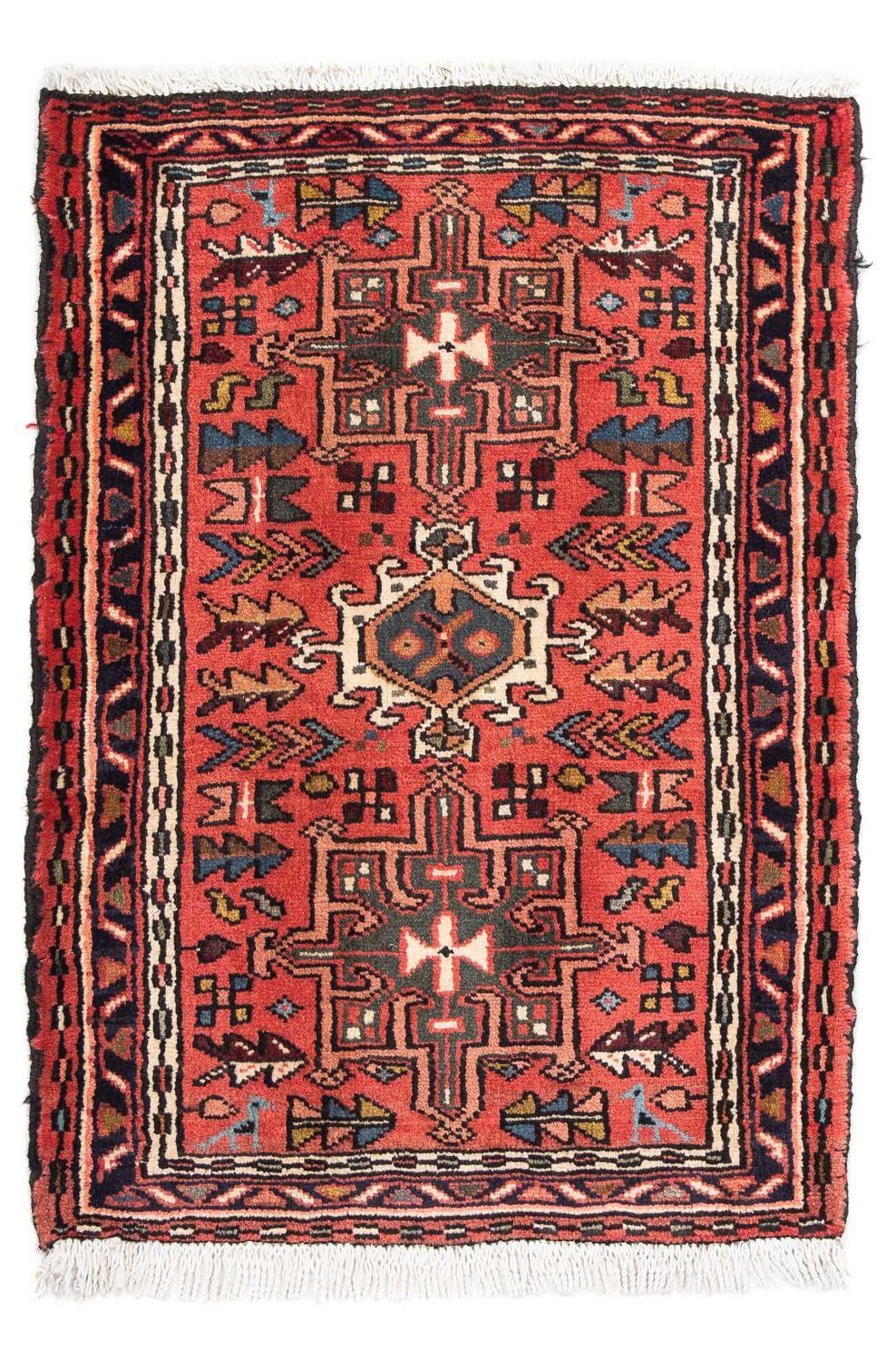 Perser Rug - Nomadic - 100 x 67 cm - dark red