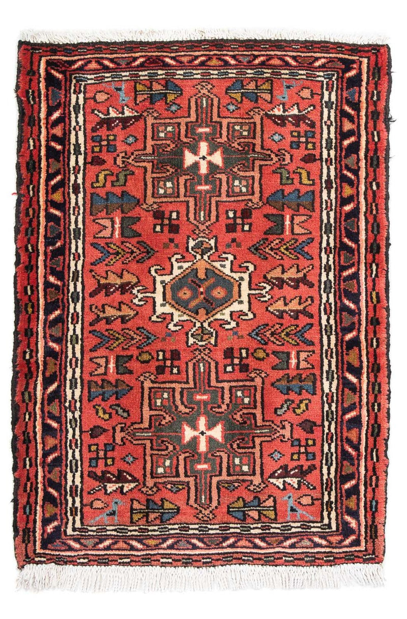 Perser Rug - Nomadic - 100 x 67 cm - dark red