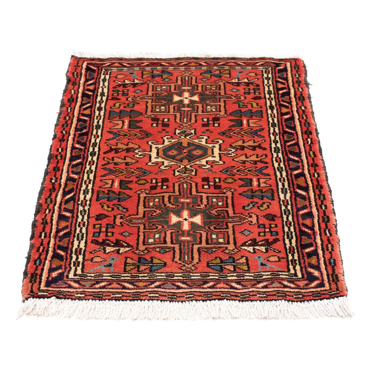 Perser Rug - Nomadic - 100 x 67 cm - dark red