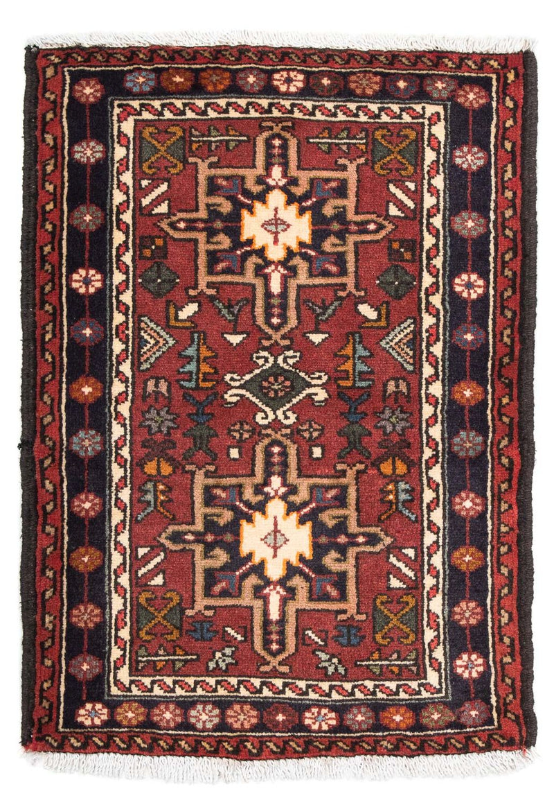 Perser Rug - Nomadic - 105 x 75 cm - dark red