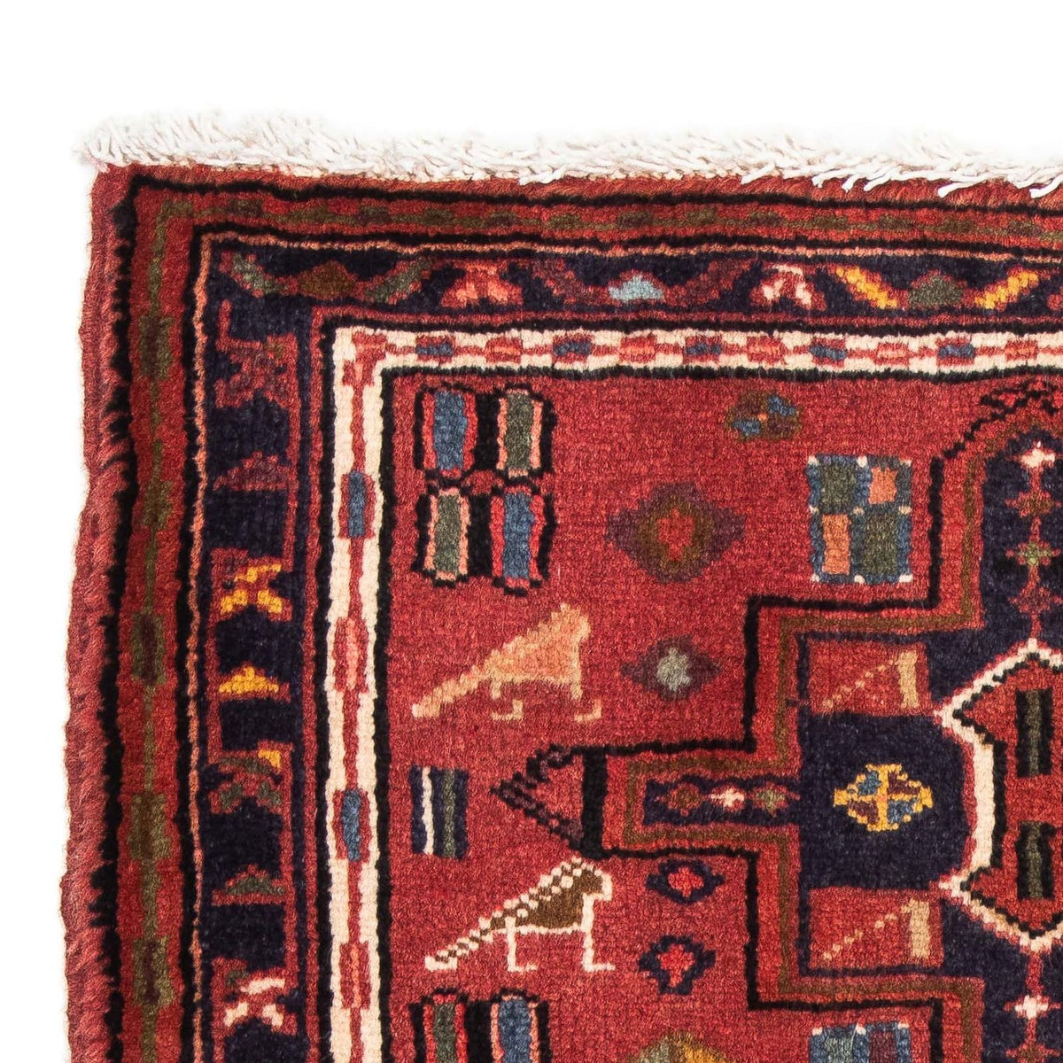 Perser Rug - Nomadic - 98 x 70 cm - dark red