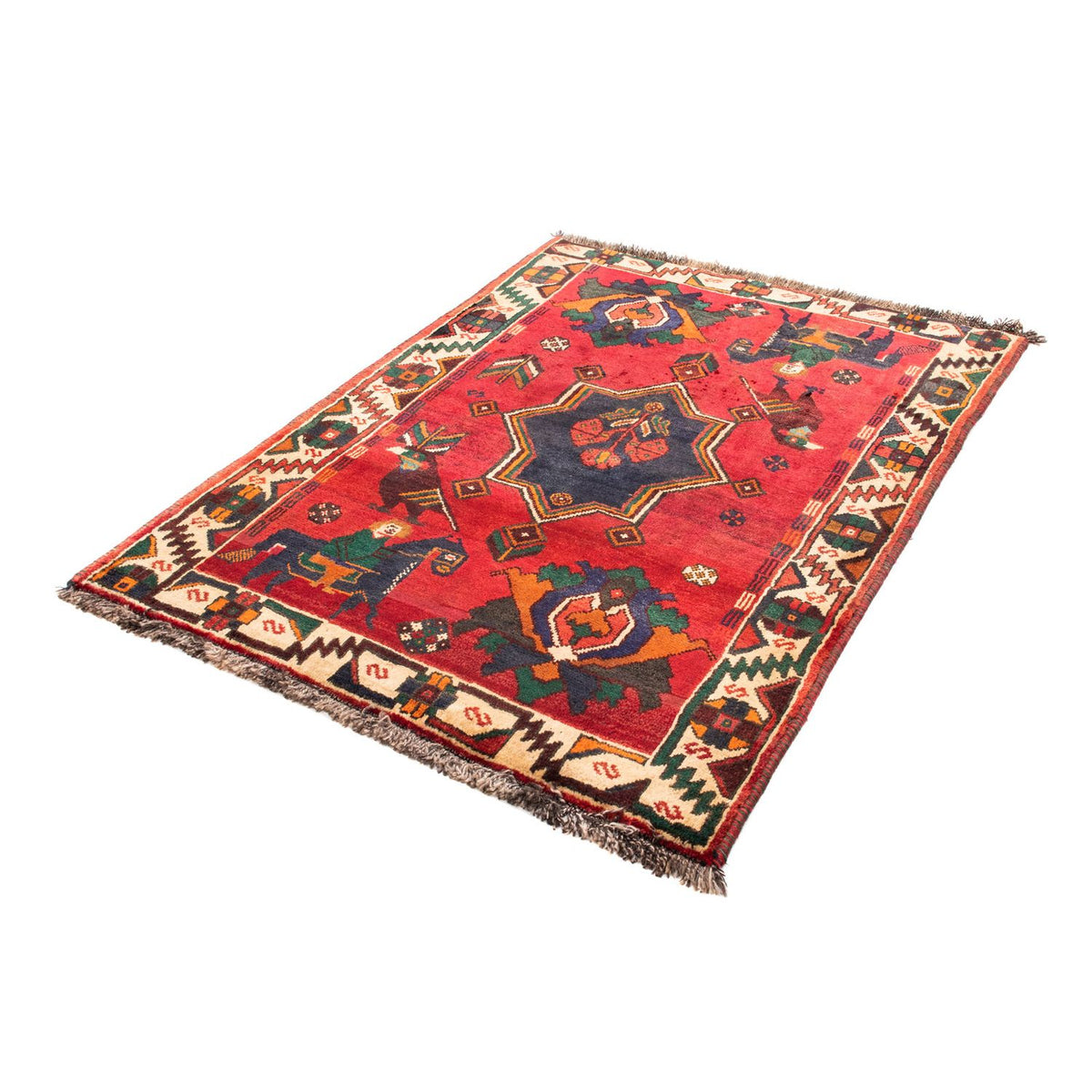 Perser Rug - Nomadic - 159 x 117 cm - dark red