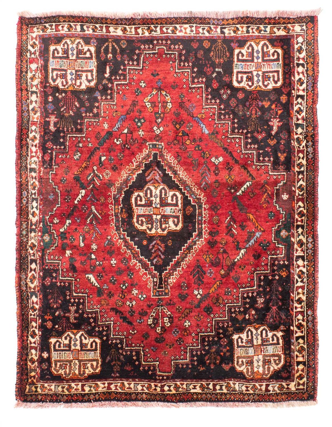 Perser Rug - Nomadic - 162 x 117 cm - dark red