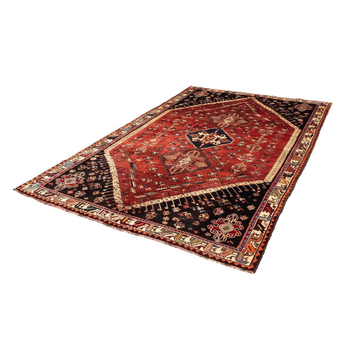 Perser Rug - Nomadic - 265 x 168 cm - dark red