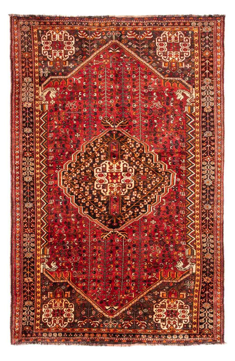 Perser Rug - Nomadic - 250 x 160 cm - dark red