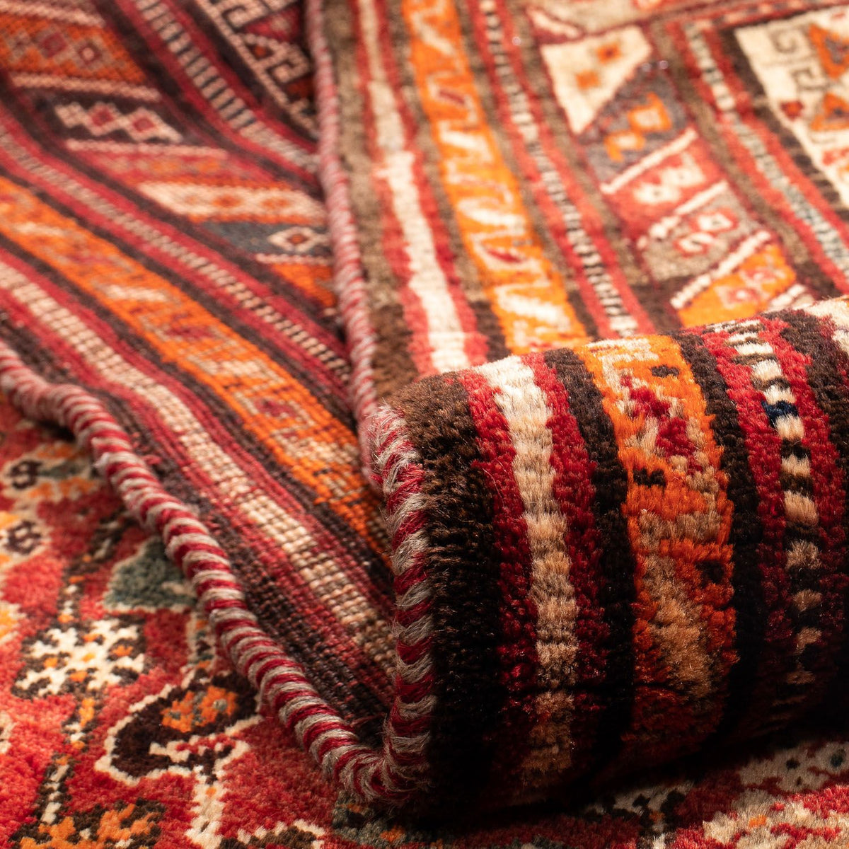 Perser Rug - Nomadic - 240 x 190 cm - dark red