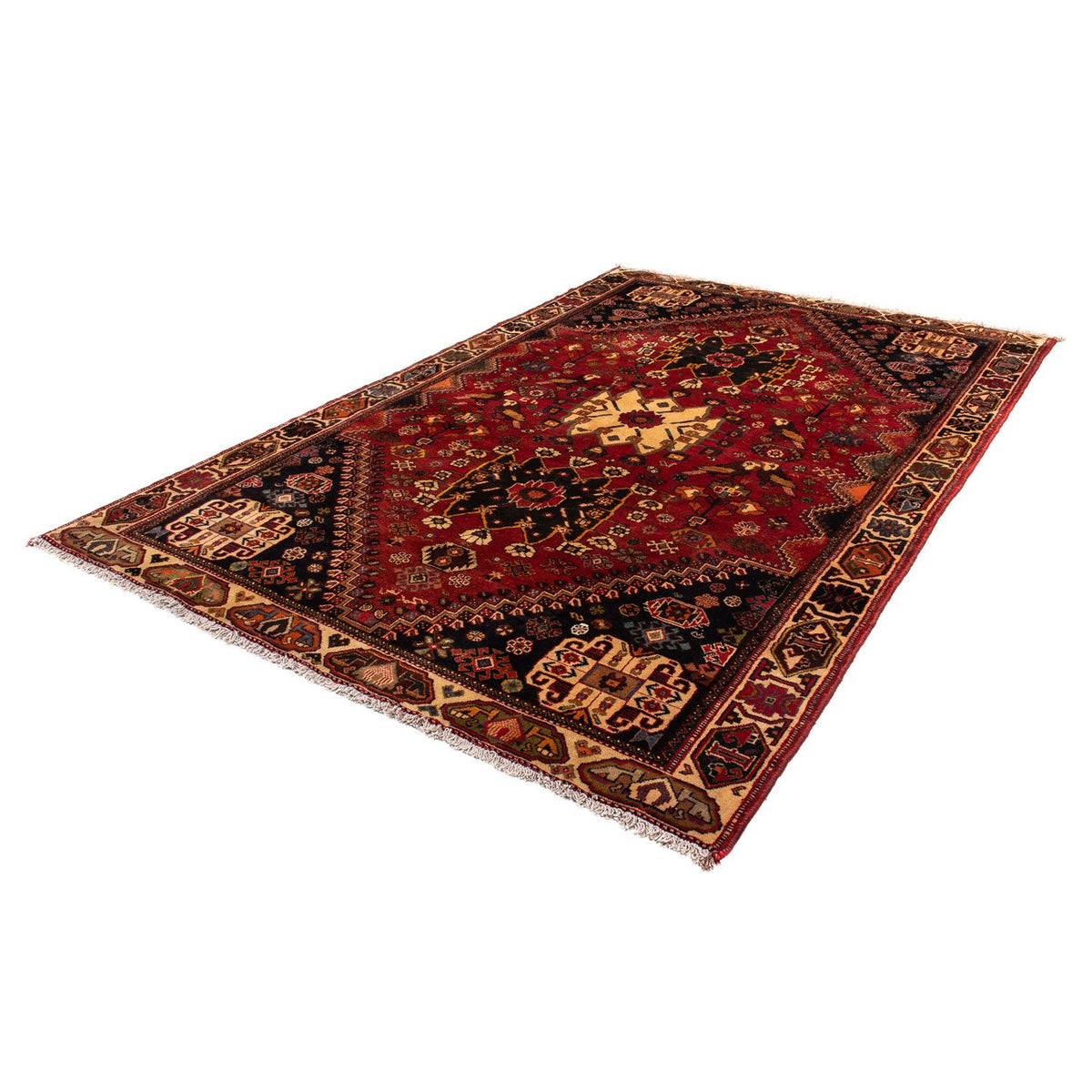 Perser Rug - Nomadic - 284 x 185 cm - dark red