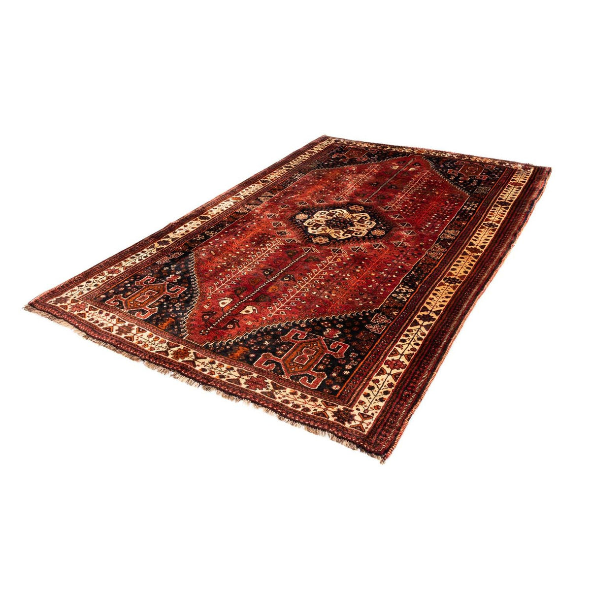 Perser Rug - Nomadic - 258 x 163 cm - dark red