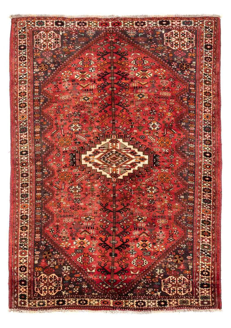 Perser Rug - Nomadic - 243 x 174 cm - dark red