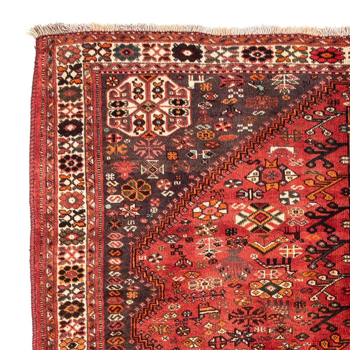 Perser Rug - Nomadic - 243 x 174 cm - dark red