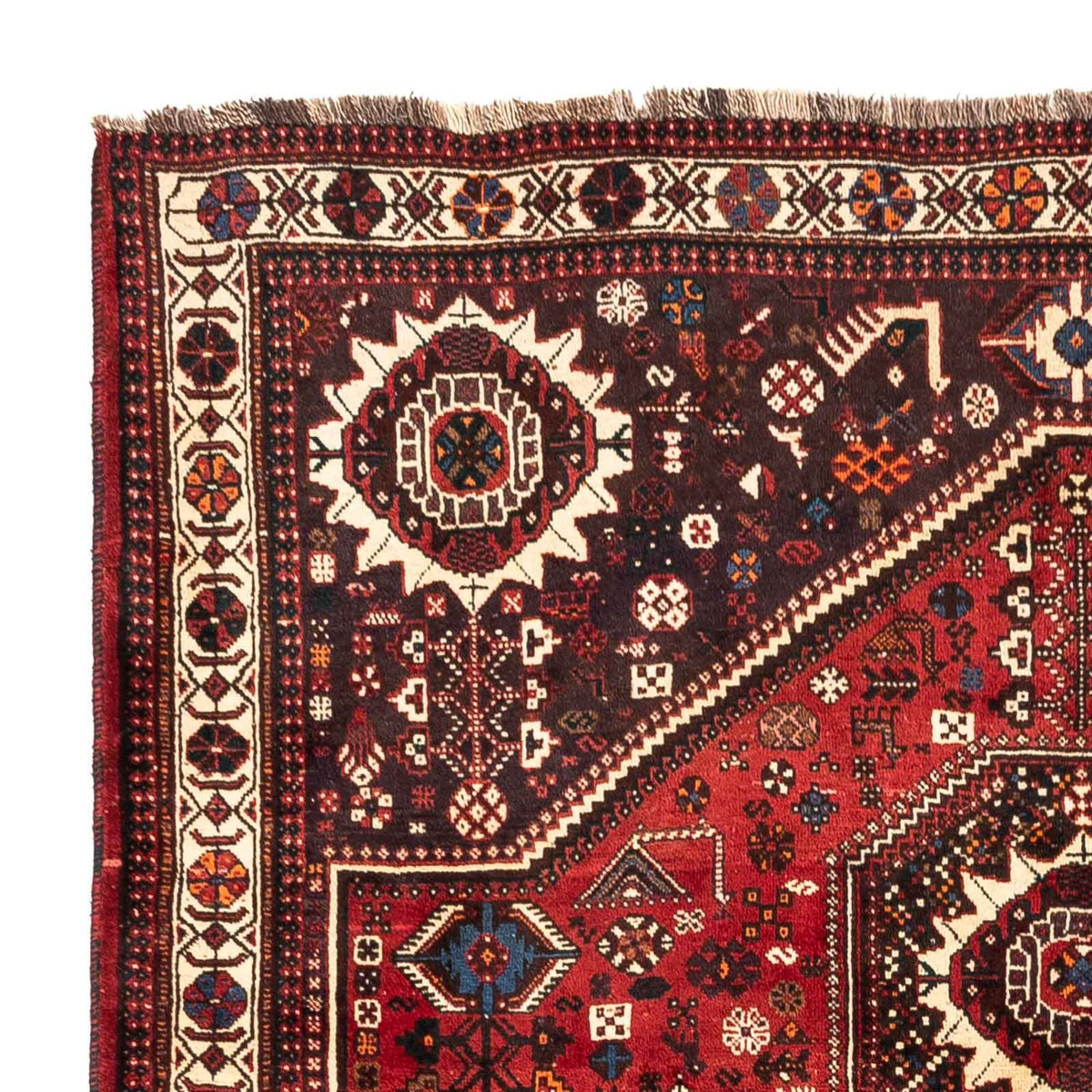 Perser Rug - Nomadic - 244 x 183 cm - dark red