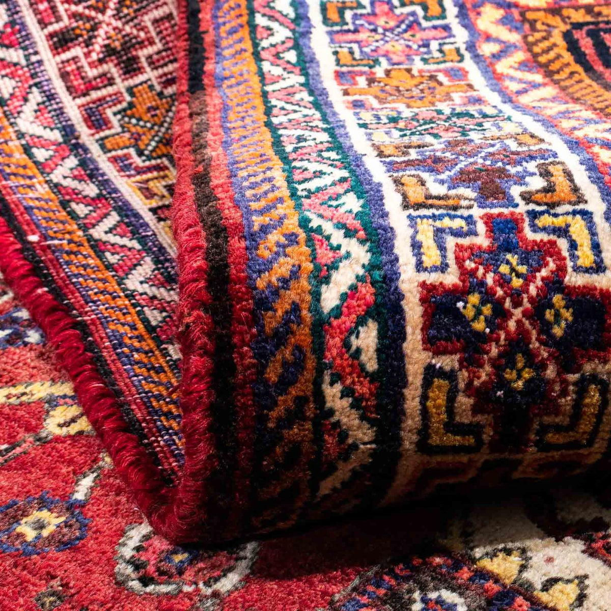 Perser Rug - Nomadic - 250 x 153 cm - dark red