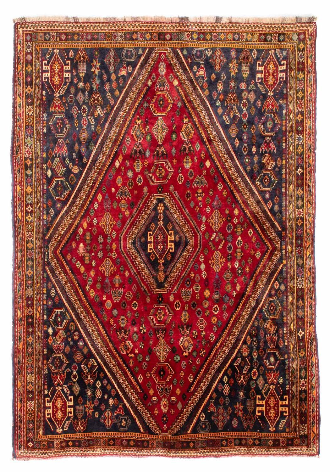 Perser Rug - Nomadic - 272 x 190 cm - dark red